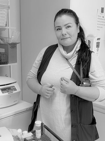 Tanja Nyström, johtava sairaanhoitaja